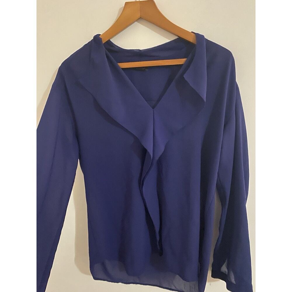 Ann Taylor Blouse Royal Blue Size Medium Women’s